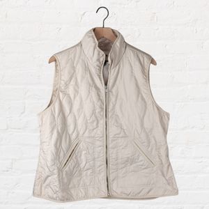 Old Navy Cream Colored Quilted Vest
